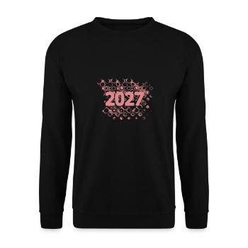 2027 - Unisex Sweatshirt - black - Front - Alina (178cm) & Michal (187cm)