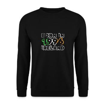1996 - Unisex Pullover - Schwarz - Vorne - Alina (178cm) & Michal (187cm)