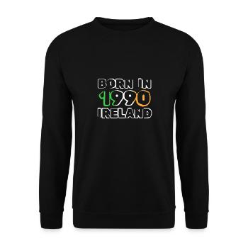 Irland 1990 - Unisex Pullover - Schwarz - Vorne - Alina (178cm) & Michal (187cm)