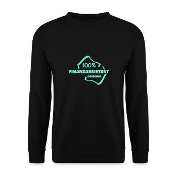 Occupation: Financial Assistant - Unisex Sweatshirt - black - Front - Alina (178cm) & Michal (187cm)