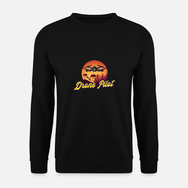 Drone drone pilot gift - Unisex Sweatshirt - black