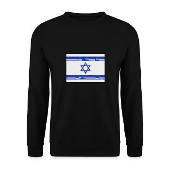 Israel - Unisex Sweatshirt - black - Front - Alina (178cm) & Michal (187cm)