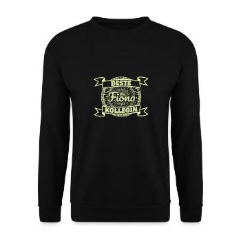 Fiona - Unisex Pullover - Schwarz - Vorne - Alina (178cm) & Michal (187cm)