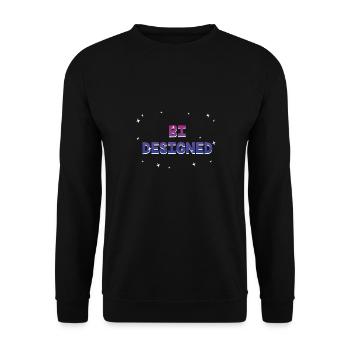 Bi conçu Bisexual Pride Mois Bi Pride LGBT - Sweat-shirt Unisexe - noir - Devant - Alina (178cm) & Michal (187cm)