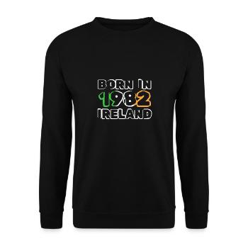 Ireland 1982 - Unisex Pullover - Schwarz - Vorne - Alina (178cm) & Michal (187cm)