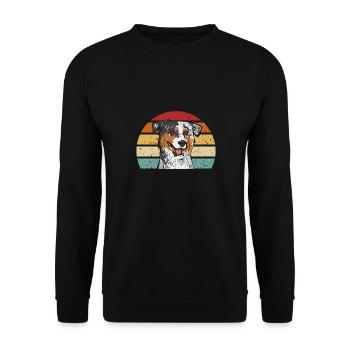 Berger australien miniature - Sweat-shirt Unisexe - noir - Devant - Alina (178cm) & Michal (187cm)