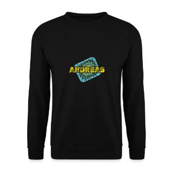 Birthday Andreas - Unisex Sweatshirt - black - Front - Alina (178cm) & Michal (187cm)