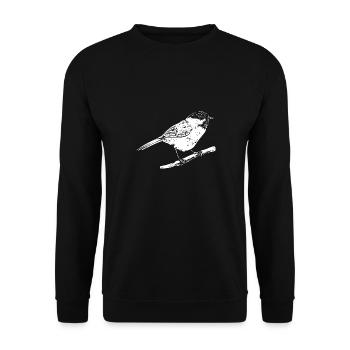 Observation des oiseaux mésanges - Sweat-shirt Unisexe - noir - Devant - Alina (178cm) & Michal (187cm)