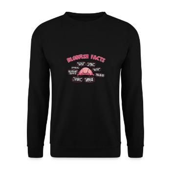 Blob fish - Unisex Sweatshirt - black - Front - Alina (178cm) & Michal (187cm)
