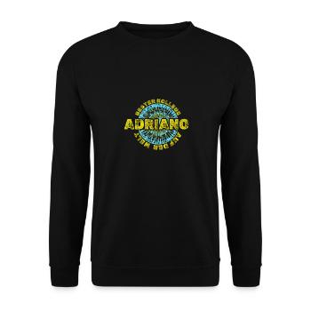 Adriano - Unisex Pullover - Schwarz - Vorne - Alina (178cm) & Michal (187cm)