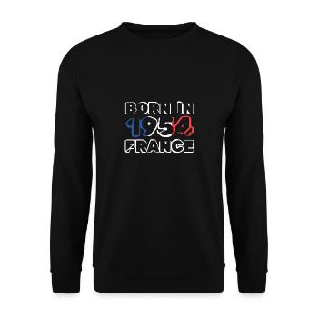 in 1954 - Unisex Sweatshirt - black - Front - Alina (178cm) & Michal (187cm)