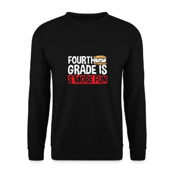 S'more Campfire Marshmallow Camping - Sweat-shirt Unisexe - noir - Devant - Alina (178cm) & Michal (187cm)