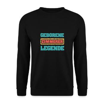 Cadeau pour menuisier - Sweat-shirt Unisexe - noir - Devant - Alina (178cm) & Michal (187cm)