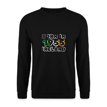 Ireland 1955 - Unisex Sweatshirt - black - Front - Alina (178cm) & Michal (187cm)
