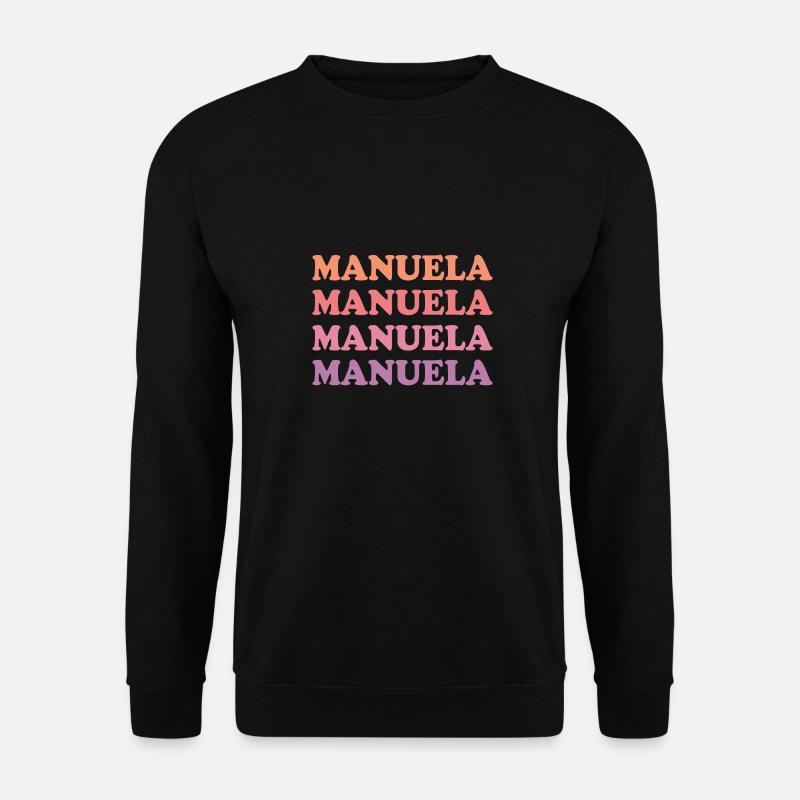 Name Manuela - Unisex Pullover - Schwarz