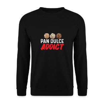 Concha Hispanic Mexican Pan Dulce - Unisex Sweatshirt - black - Front - Alina (178cm) & Michal (187cm)