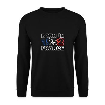 en 1952 - Sweat-shirt Unisexe - noir - Devant - Alina (178cm) & Michal (187cm)