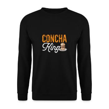 Concha Hispanique Mexicain Pan Dulce - Sweat-shirt Unisexe - noir - Devant - Alina (178cm) & Michal (187cm)