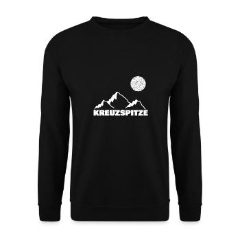 Geschenk für kreuzspitze - Unisex Pullover - Schwarz - Vorne - Alina (178cm) & Michal (187cm)