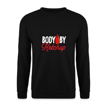 Ketchup Tomato ketchup - Unisex Sweatshirt - black - Front - Alina (178cm) & Michal (187cm)