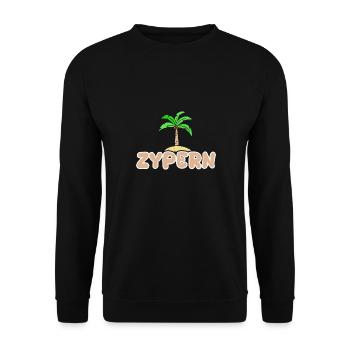 Chypre Chypre - Sweat-shirt Unisexe - noir - Devant - Alina (178cm) & Michal (187cm)