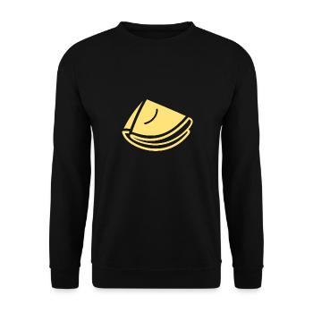 crêpe - Sweat-shirt Unisexe - noir - Devant - Alina (178cm) & Michal (187cm)