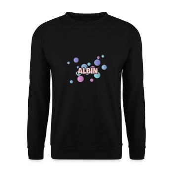 Albin Albin - Unisex Sweatshirt - black - Front - Alina (178cm) & Michal (187cm)