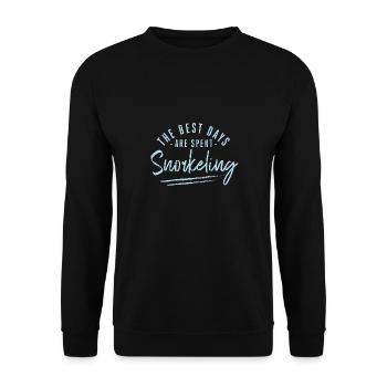 On passe les meilleurs jours à faire de la plongée en apnée - Sweat-shirt Unisexe - noir - Devant - Alina (178cm) & Michal (187cm)