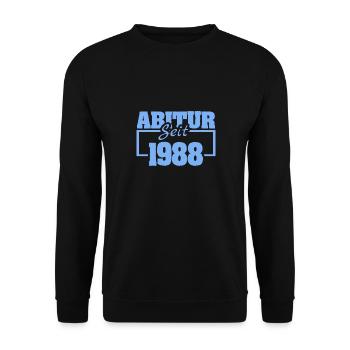 Abiturient 1988 - Unisex Pullover - Schwarz - Vorne - Alina (178cm) & Michal (187cm)