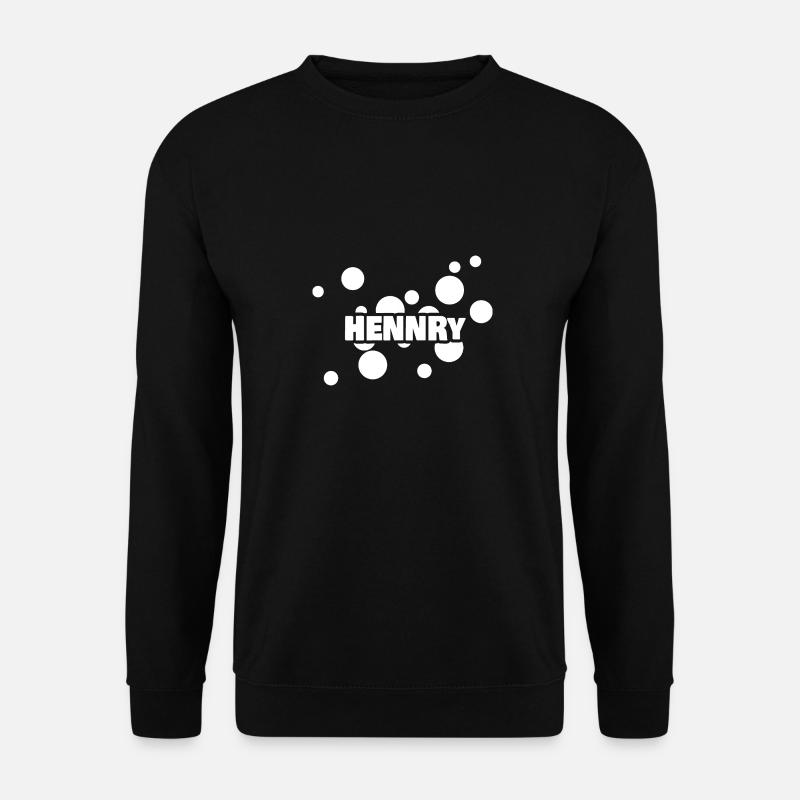 Vorname Hennry - Unisex Pullover - Schwarz