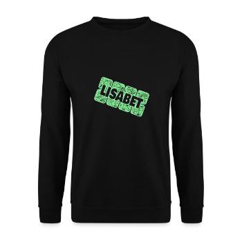 Mother Infant First name Lisabet - Unisex Sweatshirt - black - Front - Alina (178cm) & Michal (187cm)