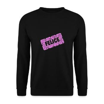 Valentine's Day Felice - Unisex Sweatshirt - black - Front - Alina (178cm) & Michal (187cm)