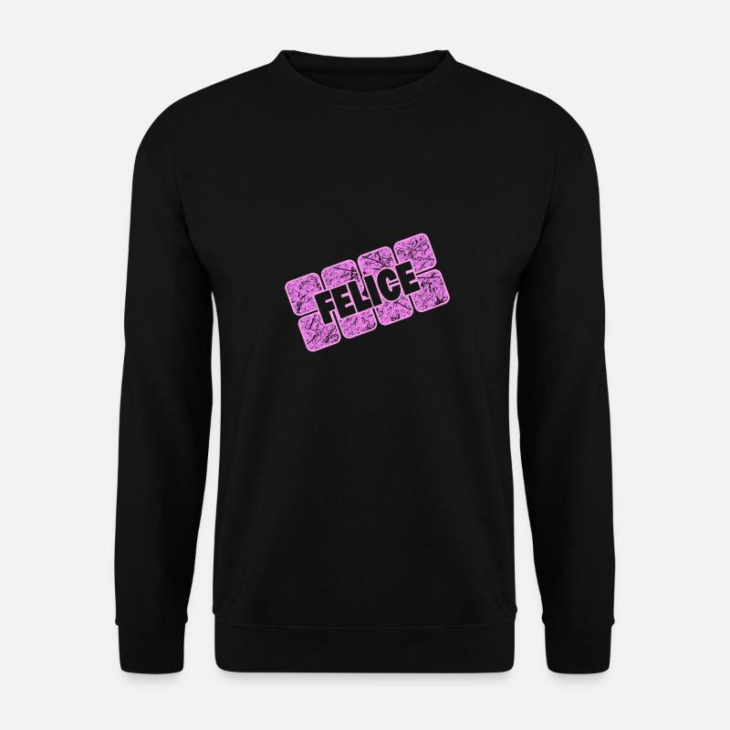 Felice de la Saint-Valentin - Sweat-shirt Unisexe - noir