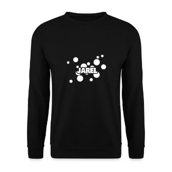 Vorname Jarel - Unisex Pullover - Schwarz - Vorne - Alina (178cm) & Michal (187cm)