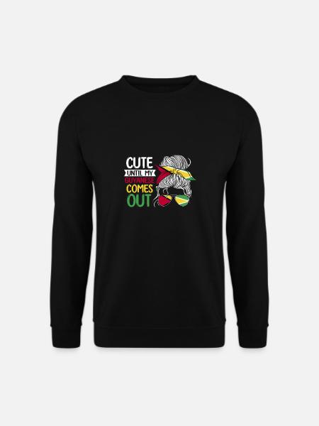 Guyana Flag Guyanese Guyana - Unisex Sweatshirt - black