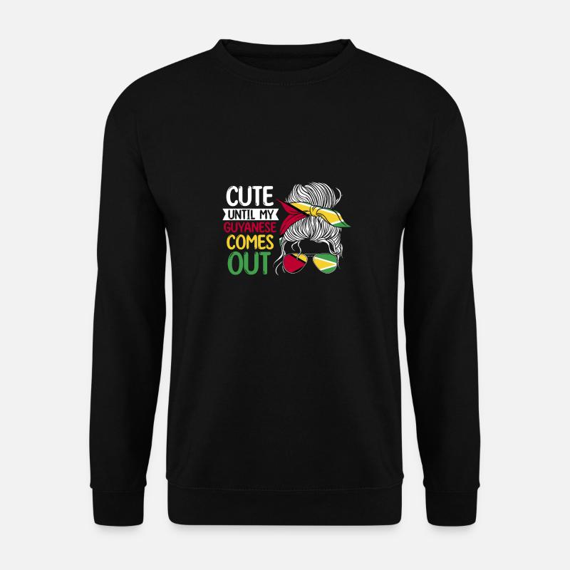 Guyana Flag Guyanais Guyanais - Sweat-shirt Unisexe - noir