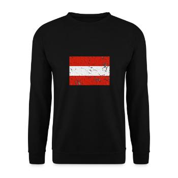 Gift for Austria - Unisex Sweatshirt - black - Front - Alina (178cm) & Michal (187cm)
