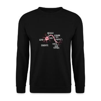 Neurology, Nurse, Brain, Neurologist - Unisex Sweatshirt - black - Front - Alina (178cm) & Michal (187cm)