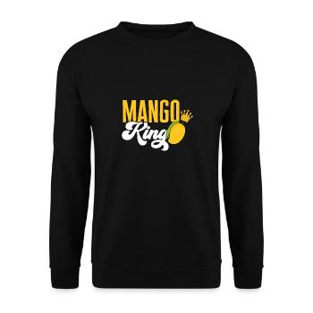 Mango Frucht Mango - Unisex Pullover - Schwarz - Vorne - Alina (178cm) & Michal (187cm)