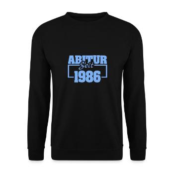 1986 - Unisex Pullover - Schwarz - Vorne - Alina (178cm) & Michal (187cm)