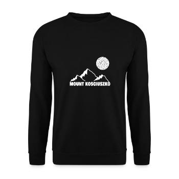 Mountain sports kosciuszko - Unisex Sweatshirt - black - Front - Alina (178cm) & Michal (187cm)