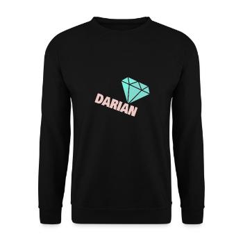 Darian as noble - Unisex Sweatshirt - black - Front - Alina (178cm) & Michal (187cm)