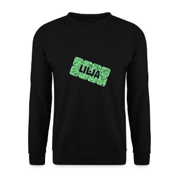 Lilya - Unisex Sweatshirt - black - Front - Alina (178cm) & Michal (187cm)
