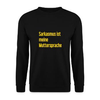 Sarcasm Pro - Unisex Sweatshirt - black - Front - Alina (178cm) & Michal (187cm)