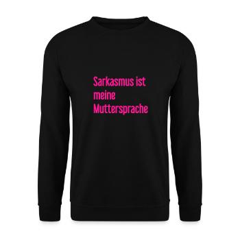 Sarcasm Pro - Unisex Sweatshirt - black - Front - Alina (178cm) & Michal (187cm)