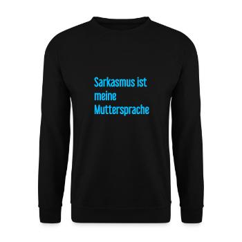 Sarcasm Pro - Unisex Sweatshirt - black - Front - Alina (178cm) & Michal (187cm)