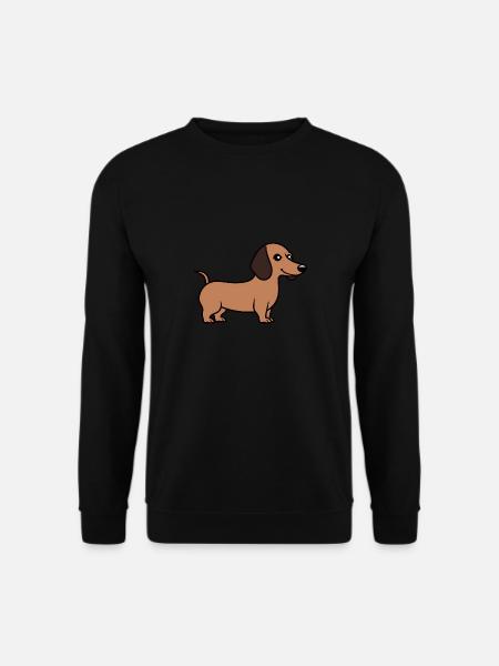 Humour chien teckel - Sweat-shirt Unisexe - noir