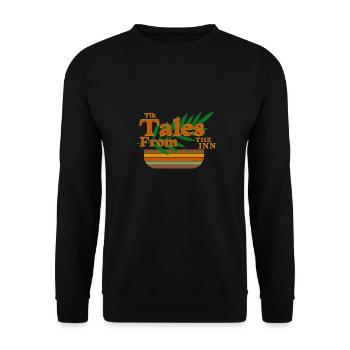 Fantasy Inn Pub Tavern Magical Adventures Gamer - Unisex Sweatshirt - black - Front - Alina (178cm) & Michal (187cm)