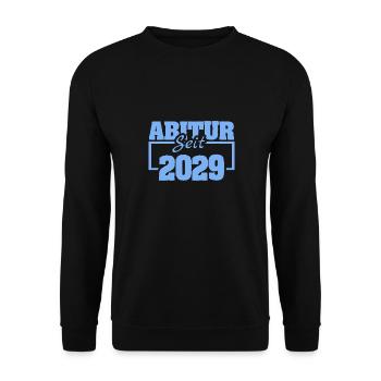 High School Graduate 2029 - Unisex Sweatshirt - black - Front - Alina (178cm) & Michal (187cm)