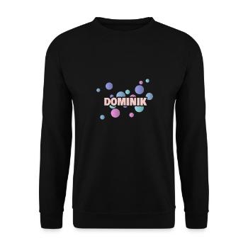 Cadeau pour Dominik - Sweat-shirt Unisexe - noir - Devant - Alina (178cm) & Michal (187cm)